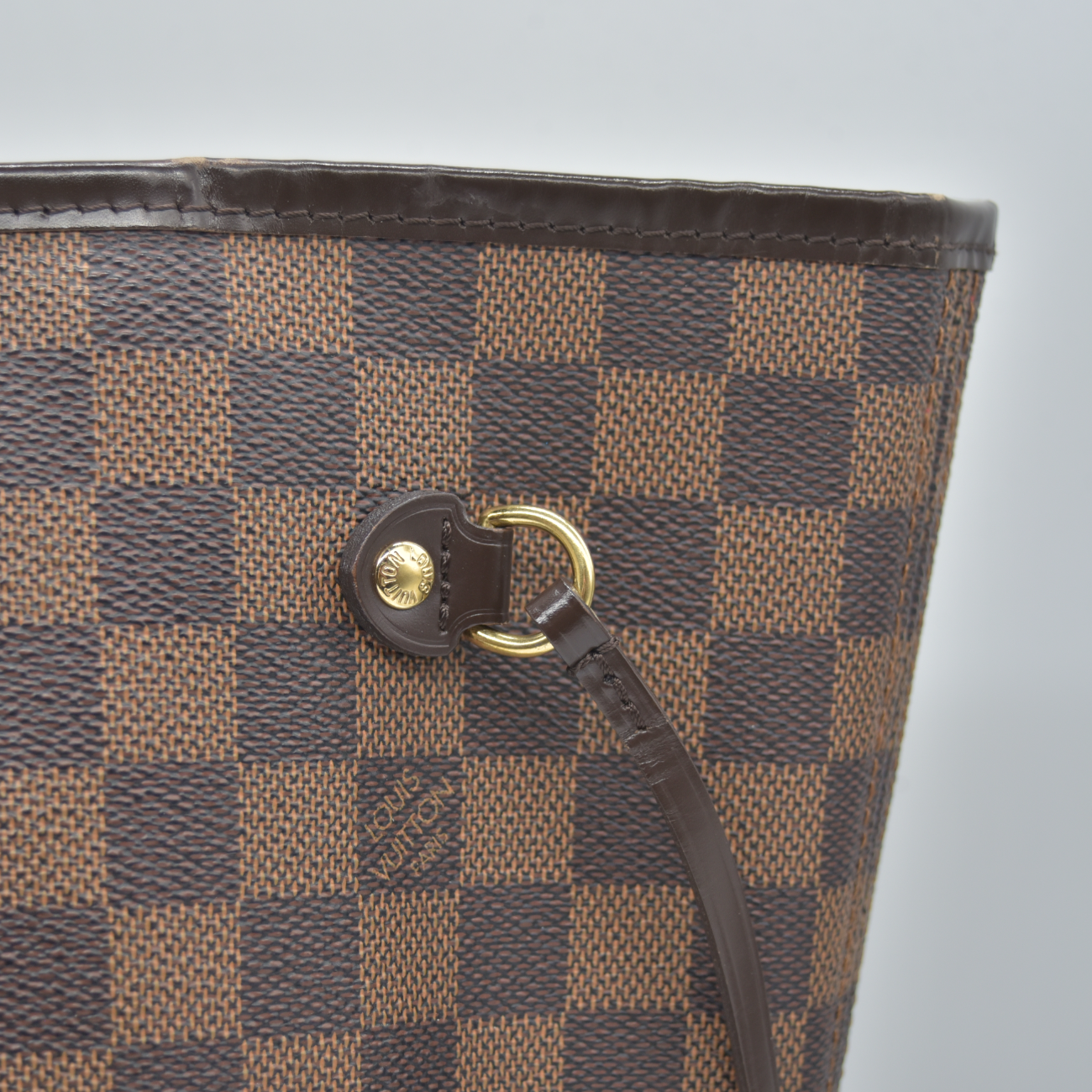 $2240 2012 Louis Vuitton Damier Ebene Neverfull MM GI4142