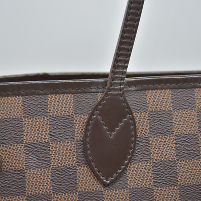 $2240 2012 Louis Vuitton Damier Ebene Neverfull MM GI4142