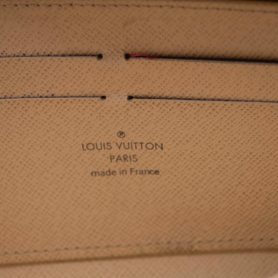 $960 2007 Louis Vuitton Damier Azur Zippy Zip Around Long Wallet White VI5007