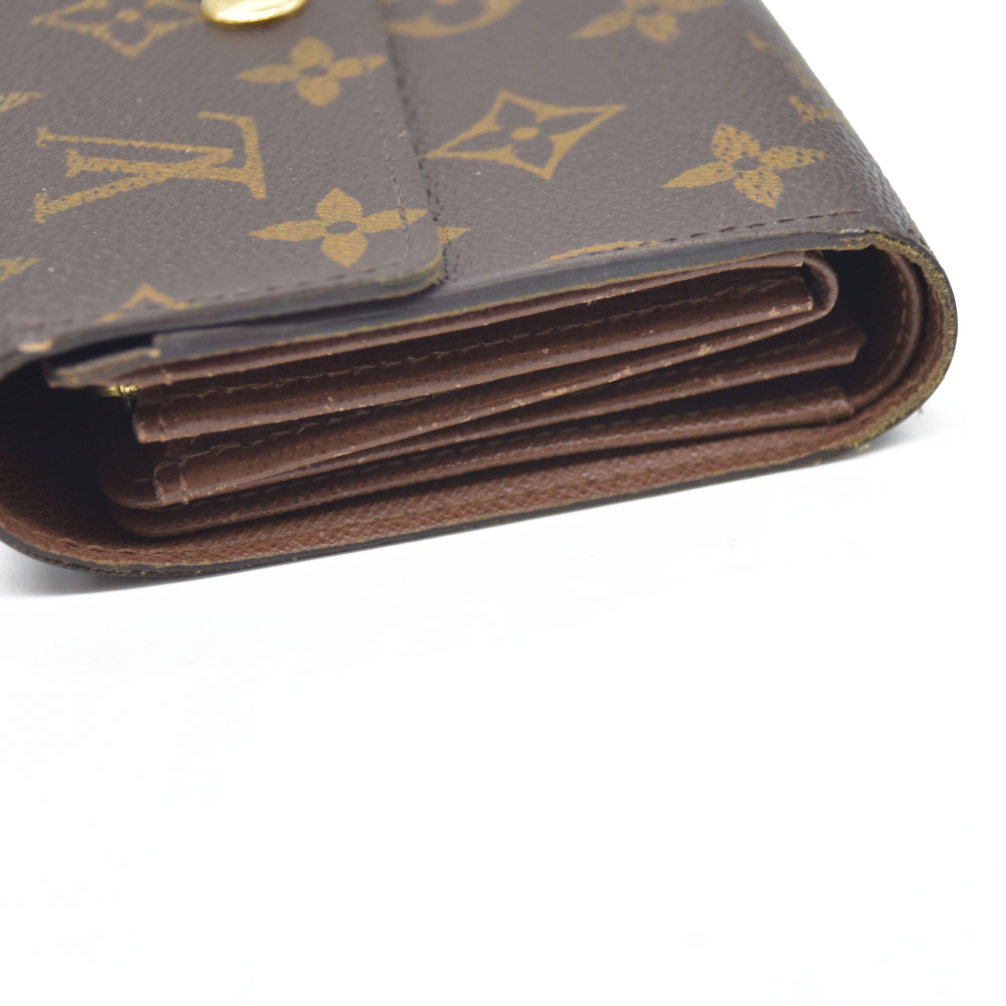 $610 LOUIS VUITTON Monogram Alexandra Trifold Wallet CA0112