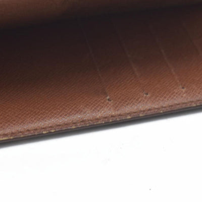 Louis Vuitton Monogram Porte Valeurs Cartes Credit Long Wallet Brown SD1915