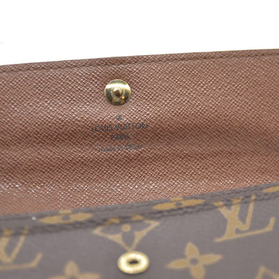 $610 LOUIS VUITTON Monogram Alexandra Trifold Wallet CA0112