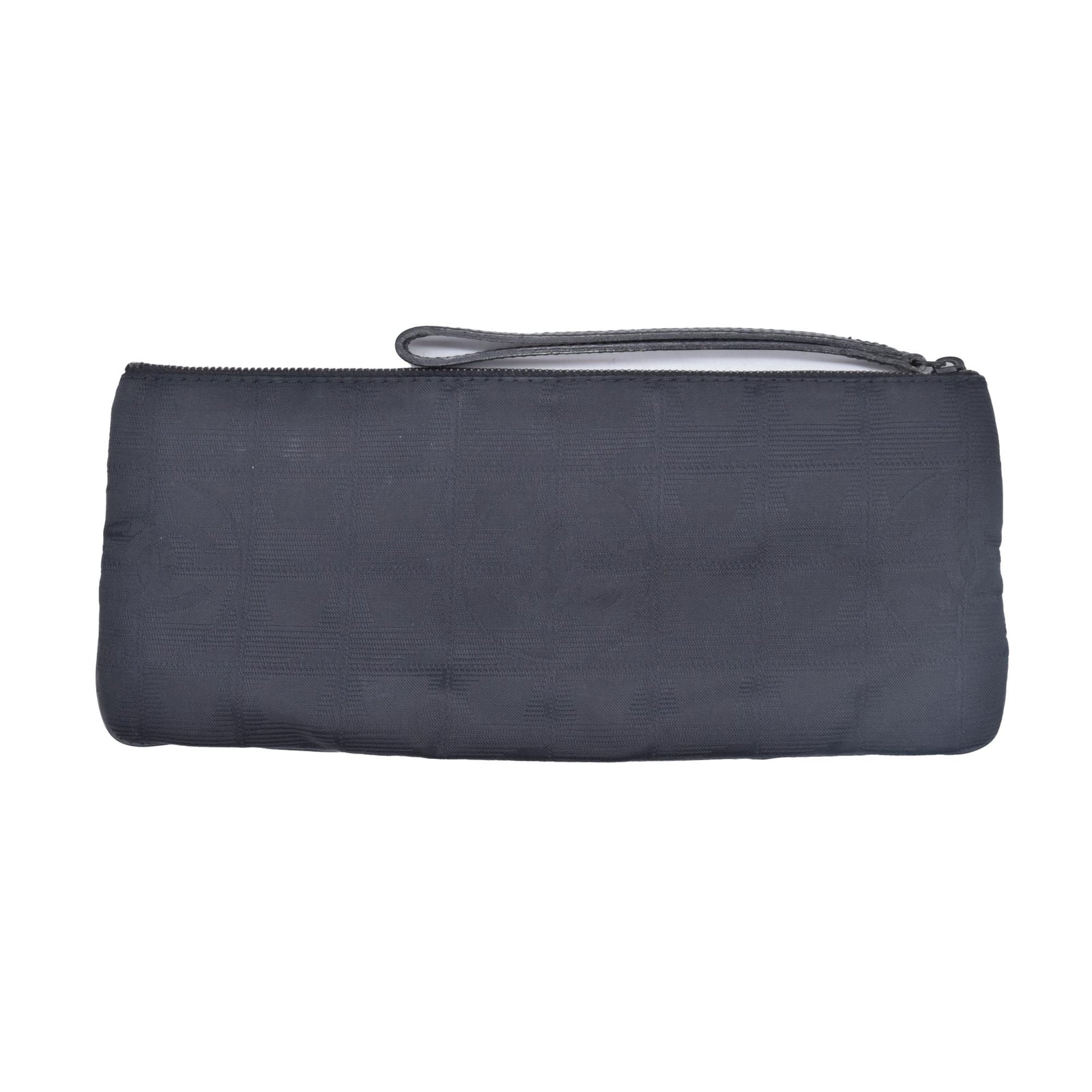 $450 Chanel Long Makeup Pouch Black CONSIGNMENT 10021208
