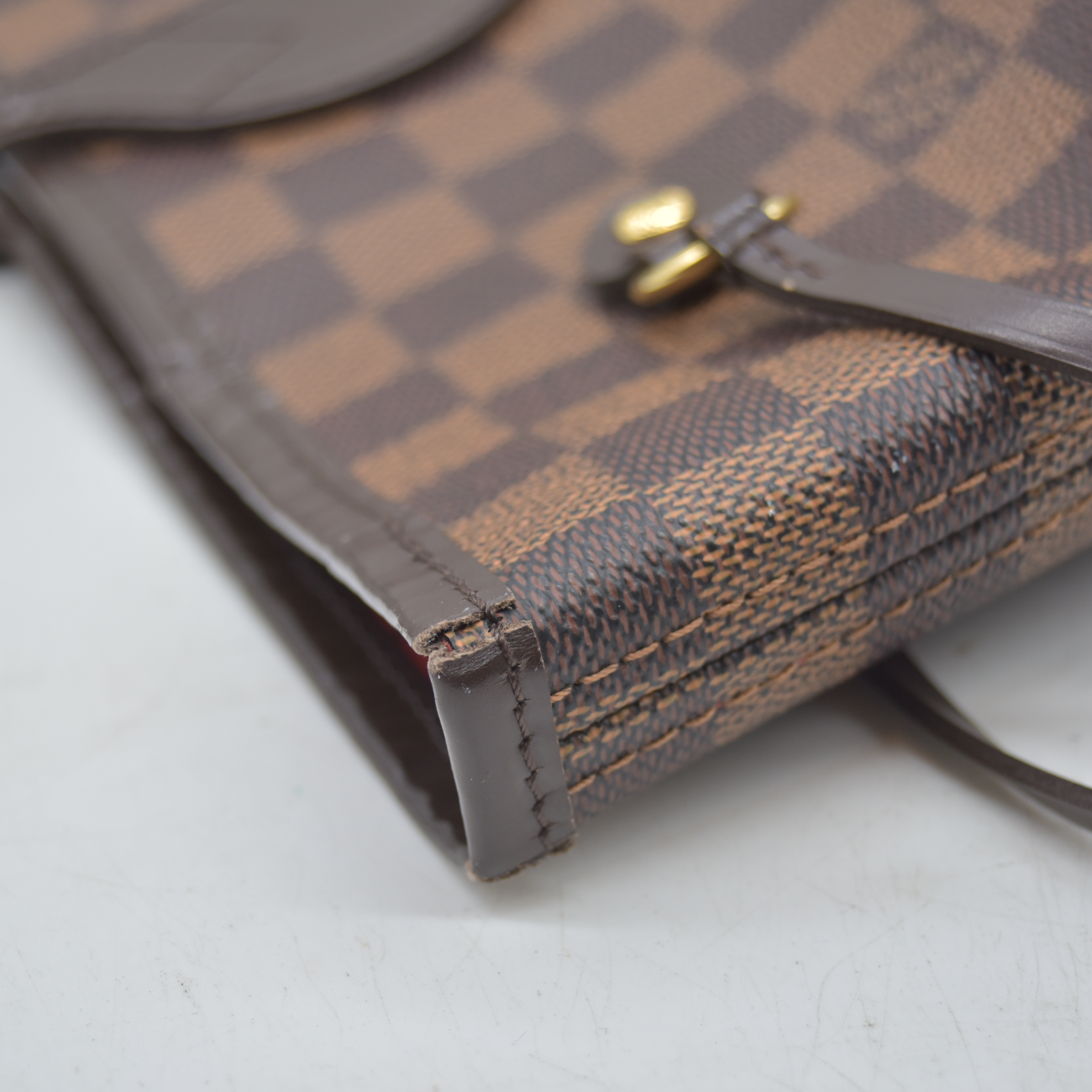 $2240 2012 Louis Vuitton Damier Ebene Neverfull MM GI4142
