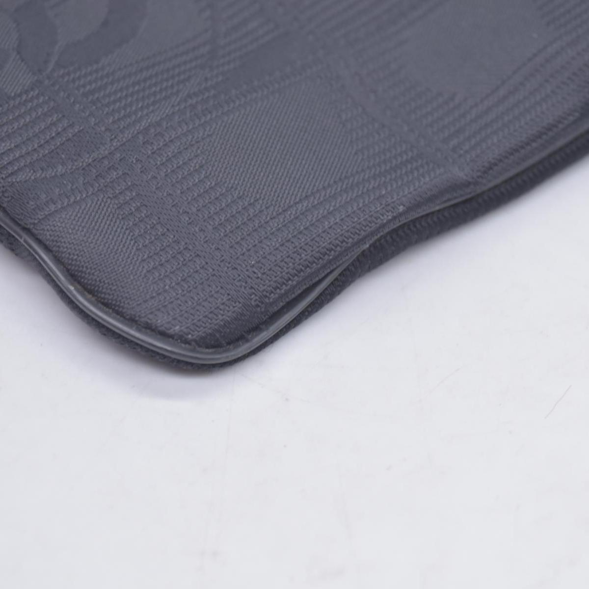 $450 Chanel Long Makeup Pouch Black CONSIGNMENT 10021208