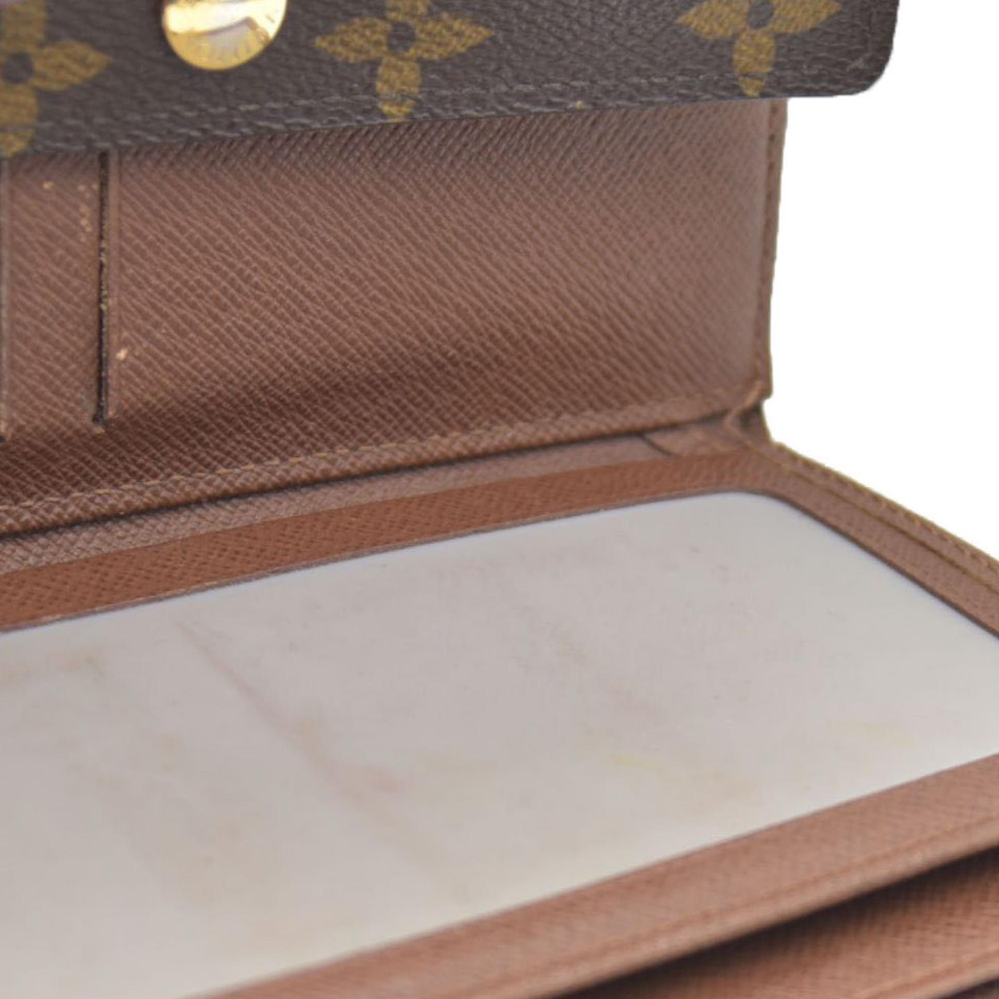 $610 LOUIS VUITTON Monogram Alexandra Trifold Wallet CA0112