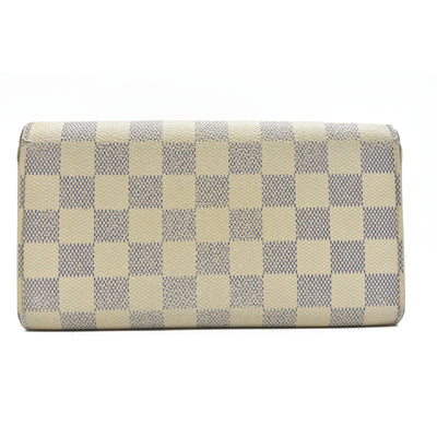 $775 Louis Vuitton Damier Azur Sarah Wallet TR2122