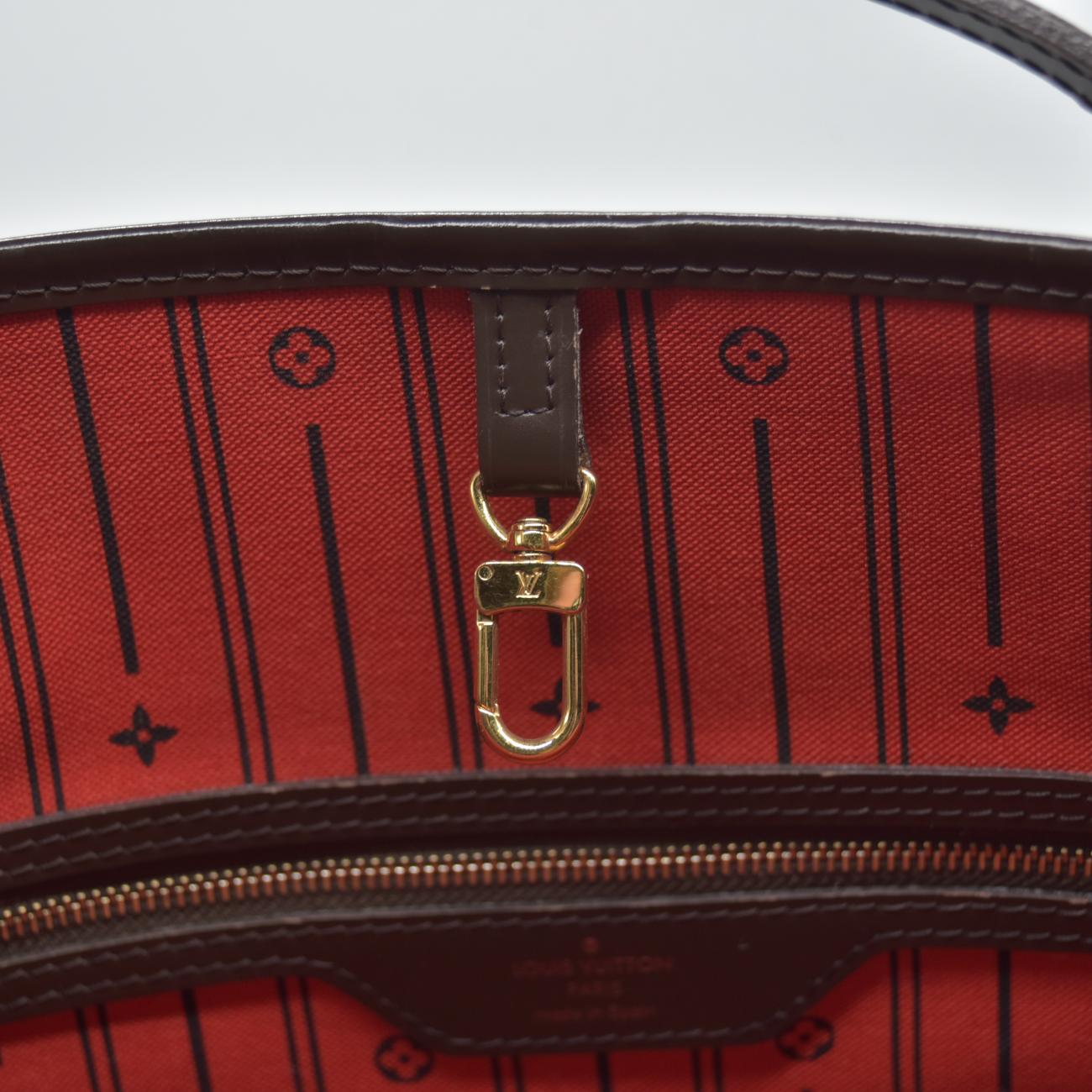 $2240 2012 Louis Vuitton Damier Ebene Neverfull MM GI4142