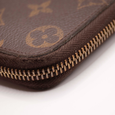 $650 2011 Louis Vuitton Monogram Portefeiulle Clemence Zip Around Long Wallet SP4111