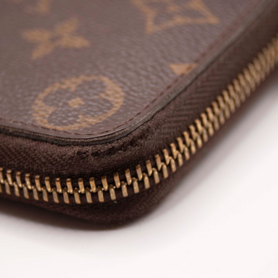 $650 2011 Louis Vuitton Monogram Portefeiulle Clemence Zip Around Long Wallet SP4111
