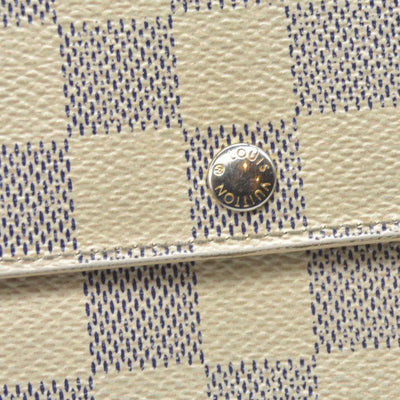 $775 Louis Vuitton Damier Azur Sarah Wallet TR2122