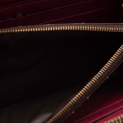 $650 2011 Louis Vuitton Monogram Portefeiulle Clemence Zip Around Long Wallet SP4111