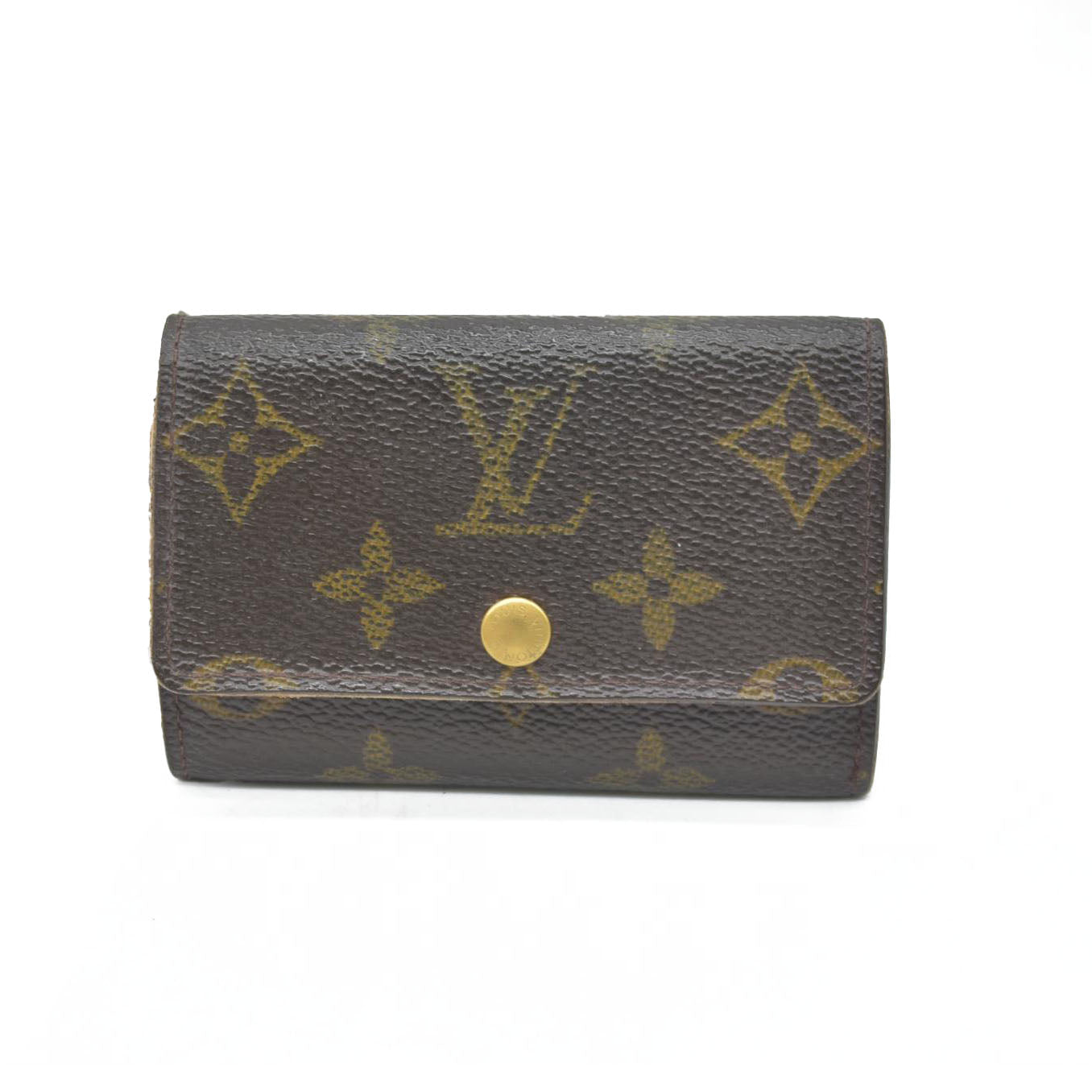 $345 Louis Vuitton Monogram Multicles 6 Ring Key Case Brown CT0024