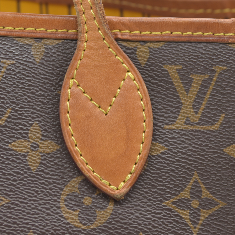 $2170 Louis Vuitton  Monogram Neo Neverfull MM Mimosa TJ4154