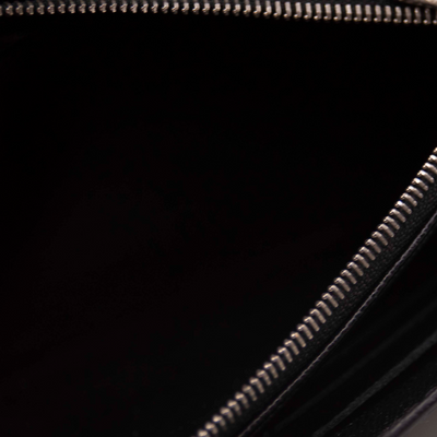$865 2017 Louis Vuitton Epi Portefeiulle Sarah Long Bifold Wallet Black CA2127