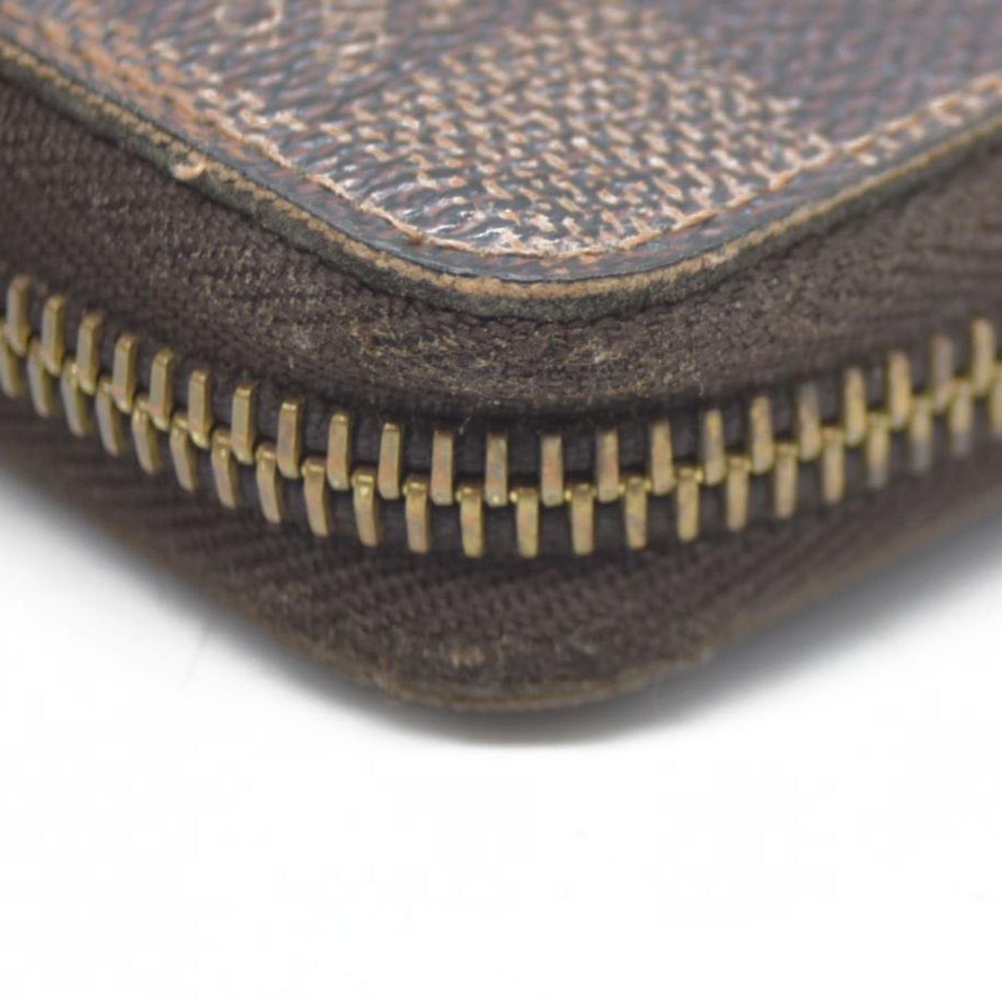 $915 Louis Vuitton Damier Ebene Zippy Wallet CA5009