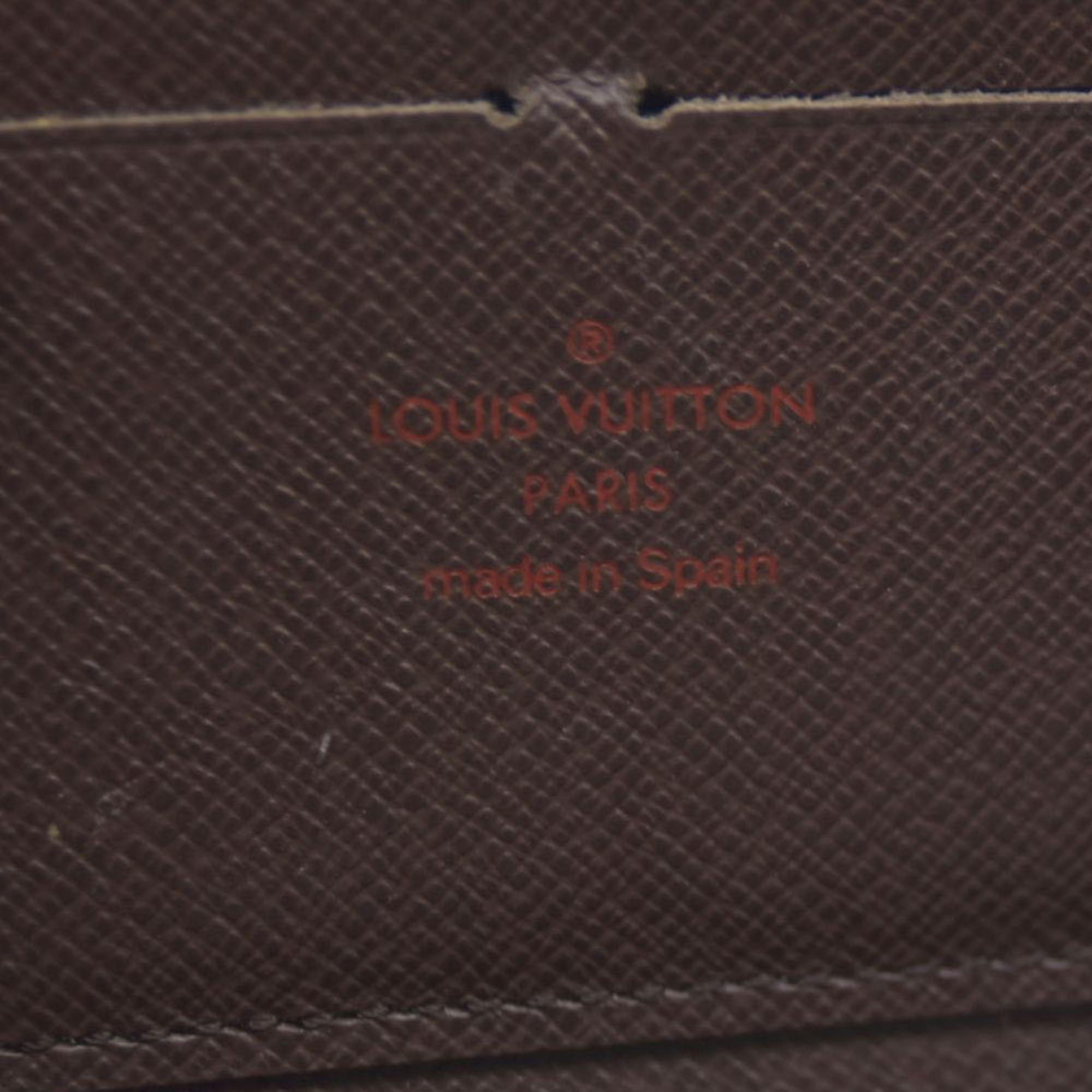 $915 Louis Vuitton Damier Ebene Zippy Wallet CA5009