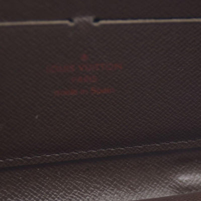 $915 Louis Vuitton Damier Ebene Zippy Wallet CA5009