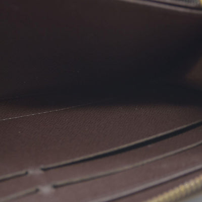 $915 Louis Vuitton Damier Ebene Zippy Wallet CA5009