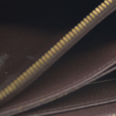 $915 Louis Vuitton Damier Ebene Zippy Wallet CA5009