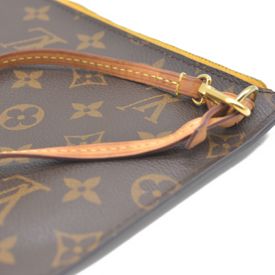AUCTION $600 Louis Vuitton  Monogram Neo Neverfull GM MM Mimosa Pochette TJ4154