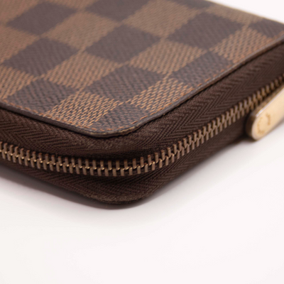 $560 2008 Louis Vuitton Damier Ebene Zippy Coin Purse CT4078