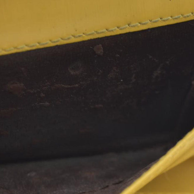 Salvatore Ferragamo Gancini Leather Trifold Wallet Yellow