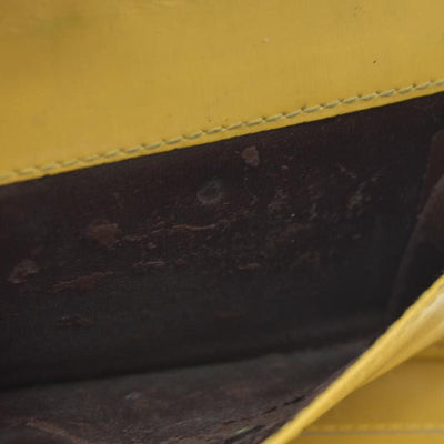 Salvatore Ferragamo Gancini Leather Trifold Wallet Yellow