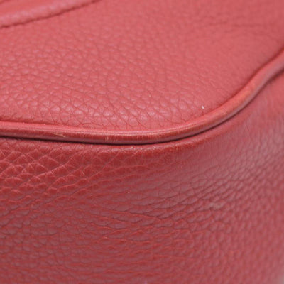 $1490 Gucci Small Soho Disco Bag Red Crossbody