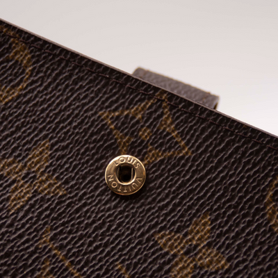 $505 1999 Louis Vuitton Monogram Small Ring Agenda Cover CA0979