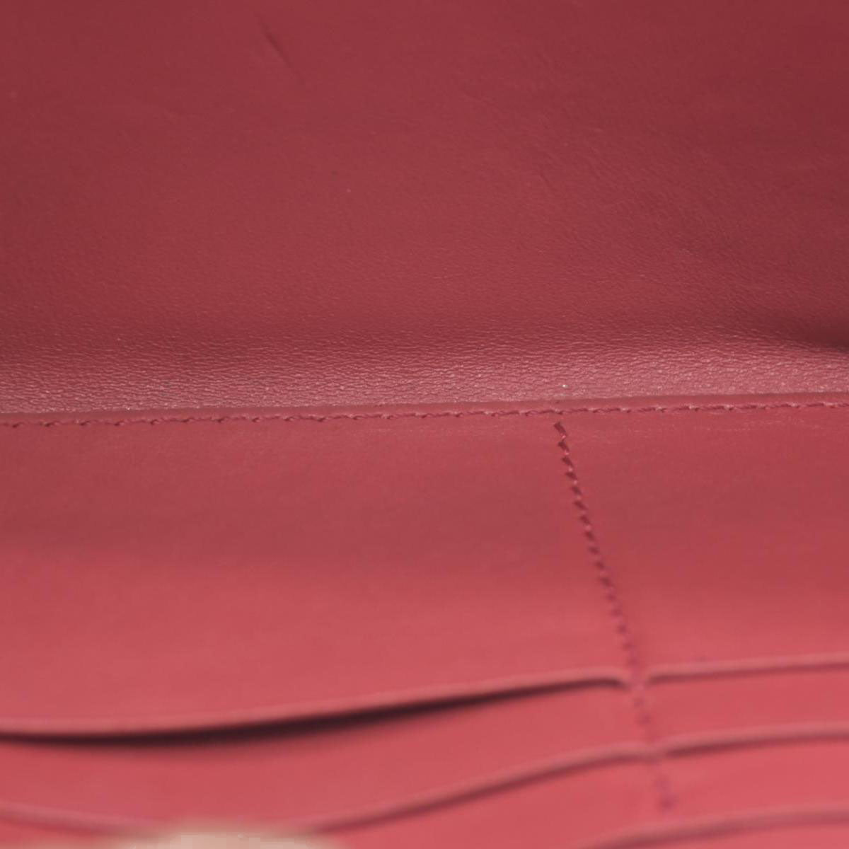 Burberry Grainy Calfskin House Check Elmore Zip Around Wallet Russet Red CONSIGNMENT
