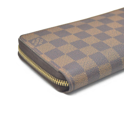 $915 2015 Louis Vuitton Damier Ebene Zippy Wallet MI3175