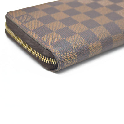 $915 2015 Louis Vuitton Damier Ebene Zippy Wallet MI3175