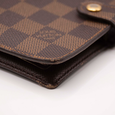 $505 2007 Louis Vuitton Damier Agenda PM Notebook Cover Brown CA0057