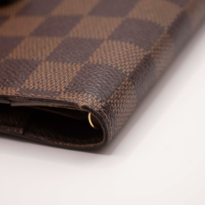 $505 2007 Louis Vuitton Damier Agenda PM Notebook Cover Brown CA0057