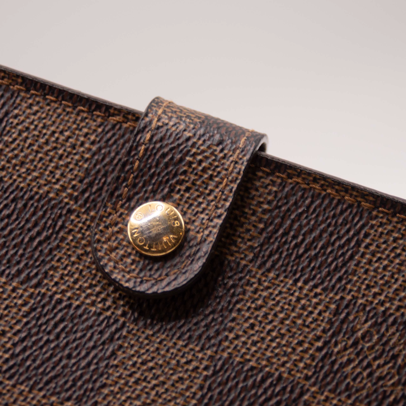 $505 2007 Louis Vuitton Damier Agenda PM Notebook Cover Brown CA0057