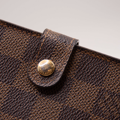 $505 2007 Louis Vuitton Damier Agenda PM Notebook Cover Brown CA0057