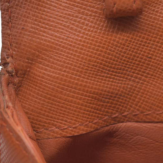 PRADA Logo Saffiano Leather Multi Pouch Orange