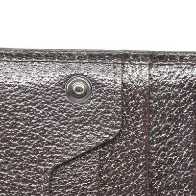 $690 Gucci GG Canvas Logo Plaque Bifold Wallet CONSIGNMENT