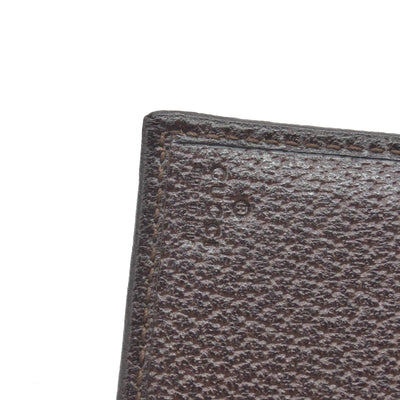 $690 Gucci GG Canvas Logo Plaque Bifold Wallet CONSIGNMENT