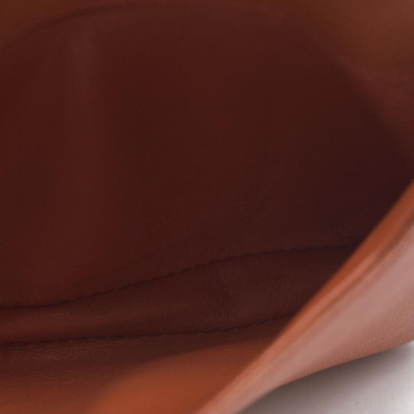 PRADA Logo Saffiano Leather Multi Pouch Orange