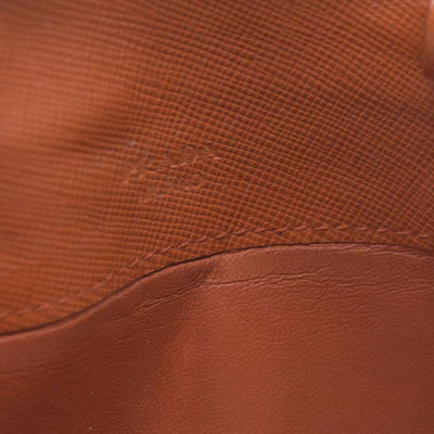 PRADA Logo Saffiano Leather Multi Pouch Orange