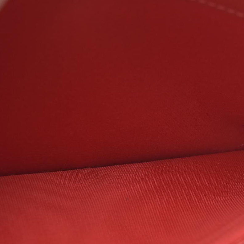 $950 CONSIGNMENT Christian Louboutin Panettone Long Wallet Cream with Loubinthesky Spikes