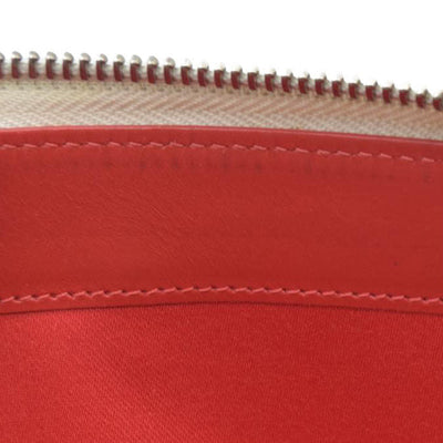 $950 CONSIGNMENT Christian Louboutin Panettone Long Wallet Cream with Loubinthesky Spikes