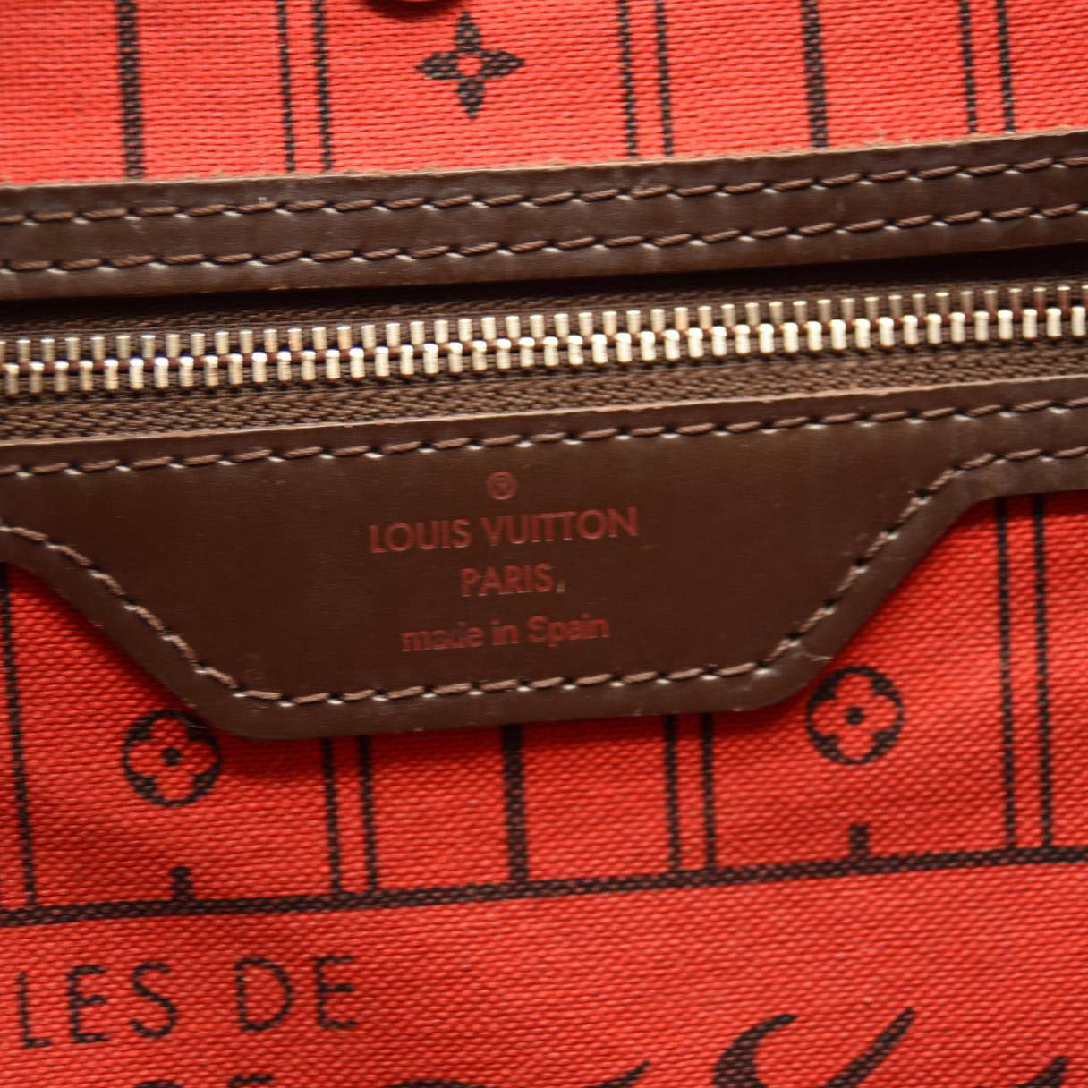 LOUIS VUITTON Damier Ebene Neverfull MM