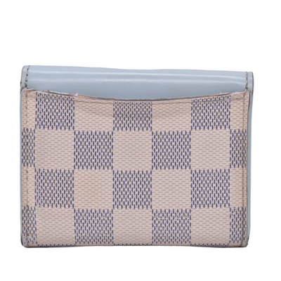$570 2021 Louis Vuitton Damier Azur Zoe Wallet Olympe MI0261