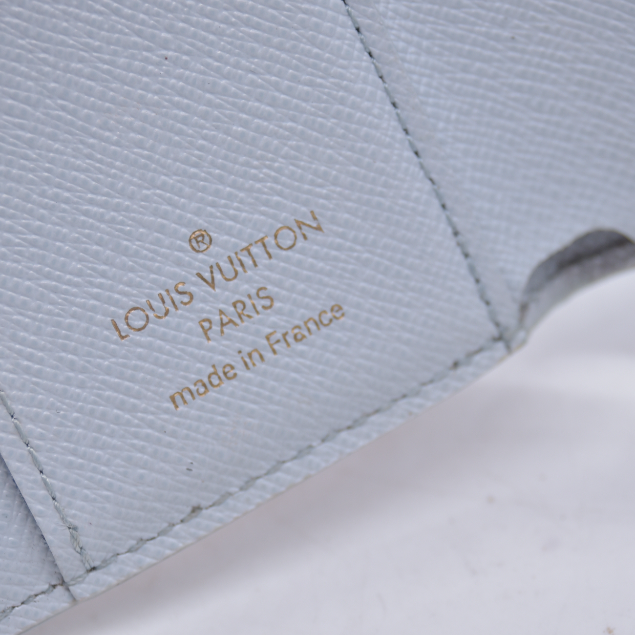 $570 2021 Louis Vuitton Damier Azur Zoe Wallet Olympe MI0261