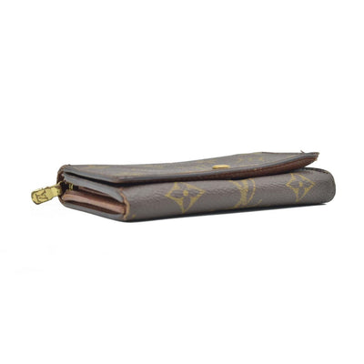 $560 2002 Louis Vuitton Monogram Porte-Monnaie Tresor Wallet CA0072