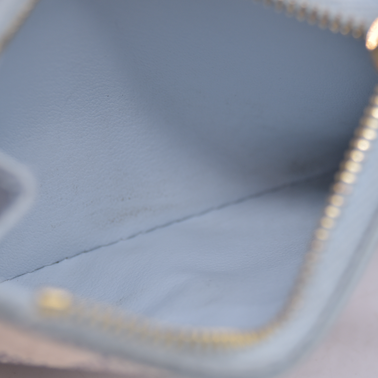 $570 2021 Louis Vuitton Damier Azur Zoe Wallet Olympe MI0261