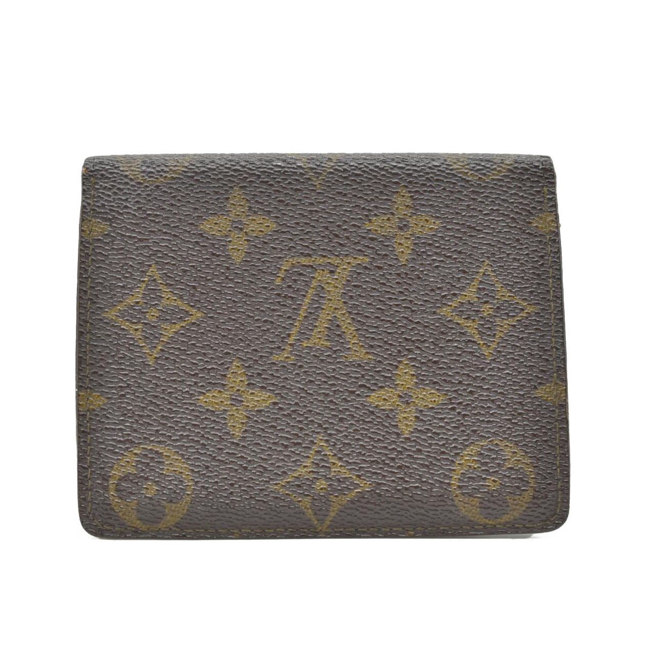 $360 1992 WELL WORN LOUIS VUITTON Monogram Card Holder Pass Case CT0942